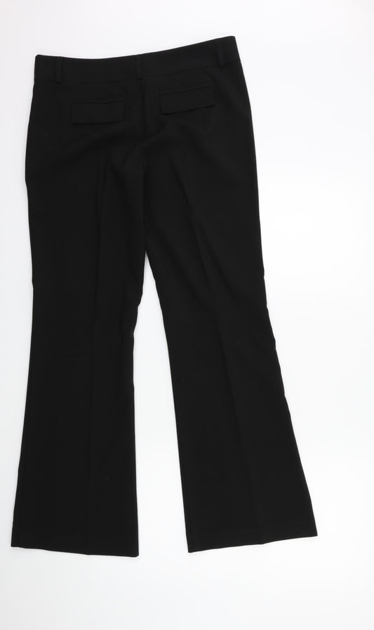 George Womens Black Trousers Size 10 L31 in