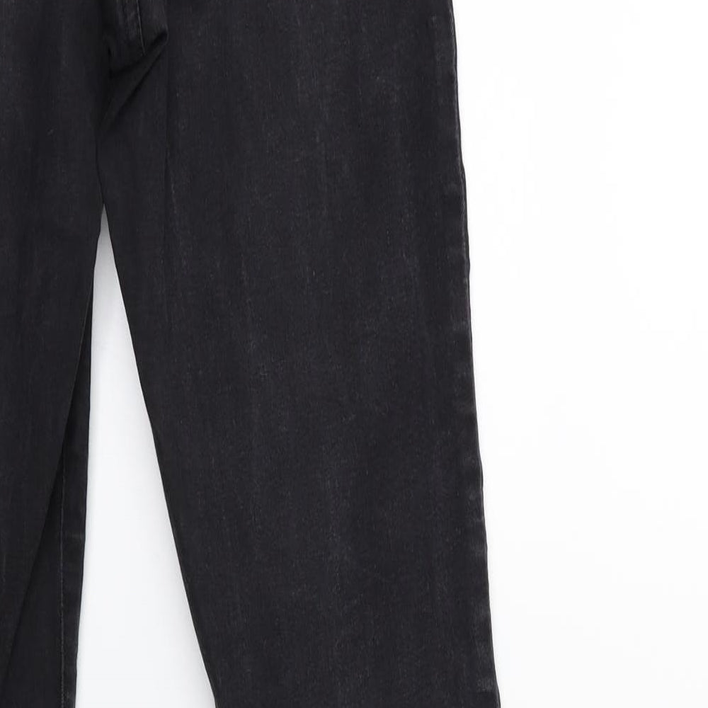 Denim & Co. Womens Black Denim Skinny Jeans Size 10 L32 in