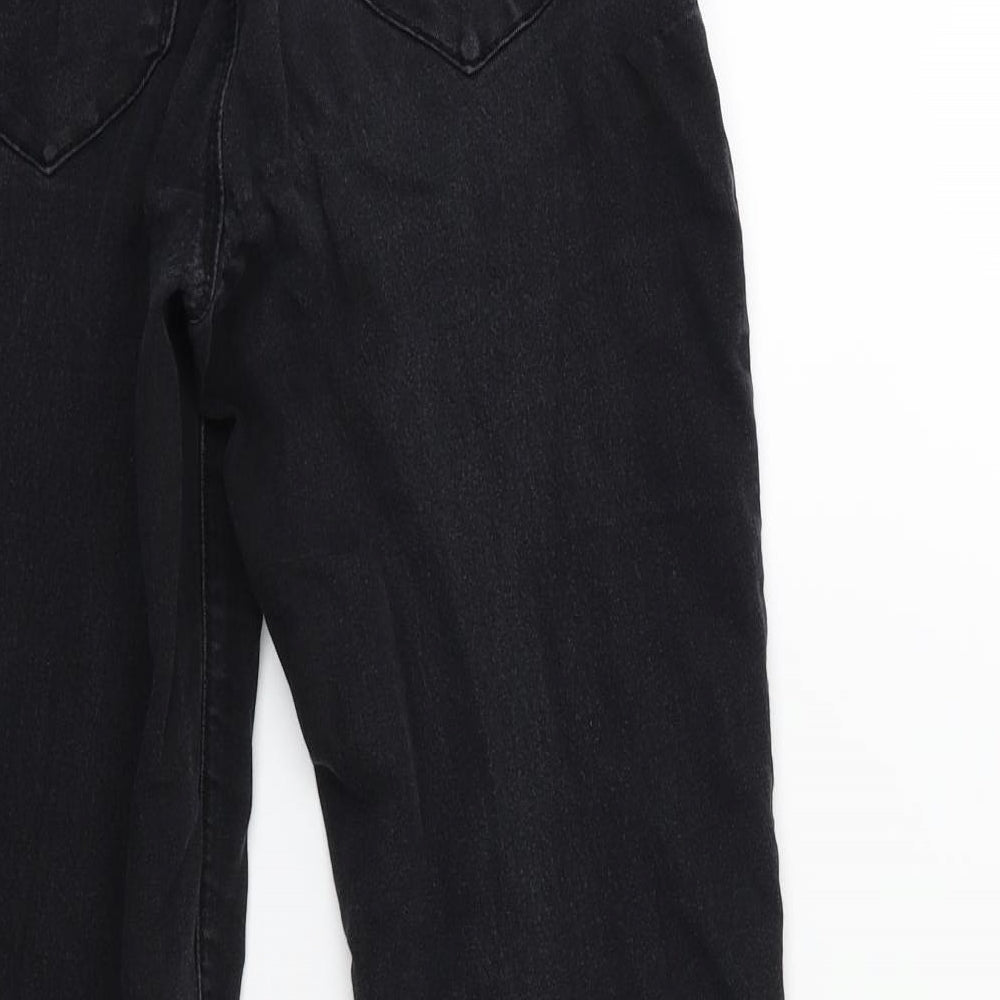 Denim & Co. Womens Black Denim Skinny Jeans Size 8 L27 in