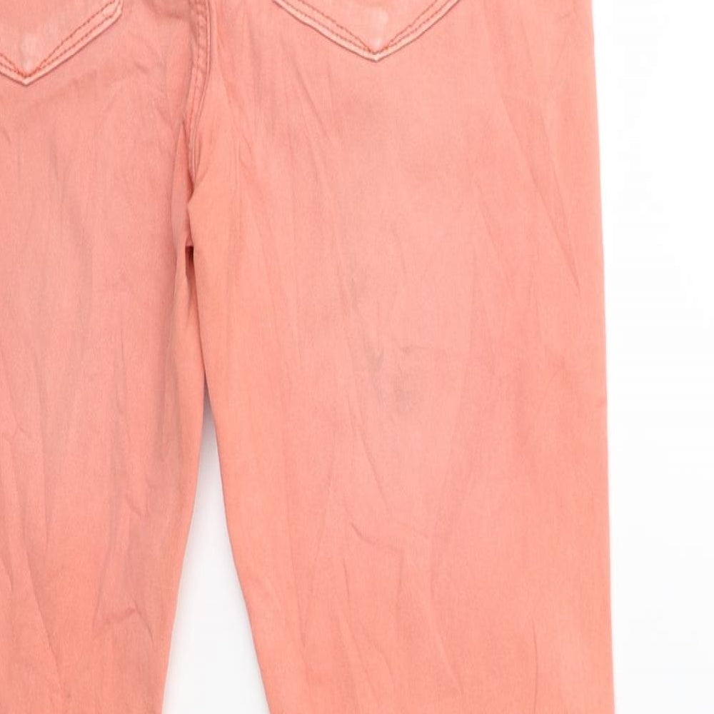 Womens UK Size 28 in Preworn Regular Fit Skinny Orange Jeans