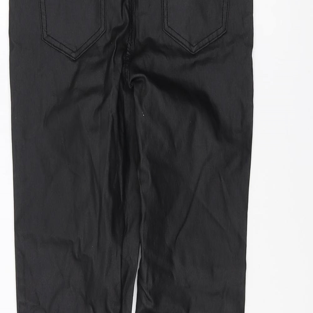 Denim & Co. Womens Black Trousers Size 12 L28 in