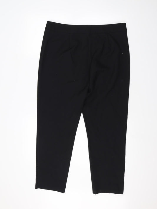 George Womens Black Trousers Size 14 L24 in