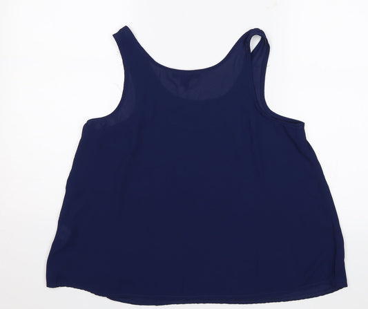 Womens UK Size 12 Atmosphere Blue Basic Tank