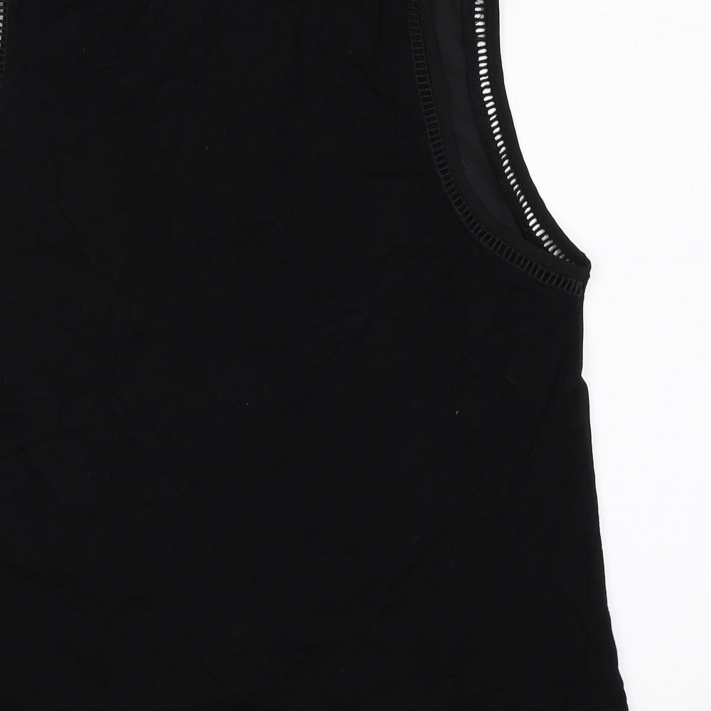 Womens UK Size 12 New Look Black Basic Blouse