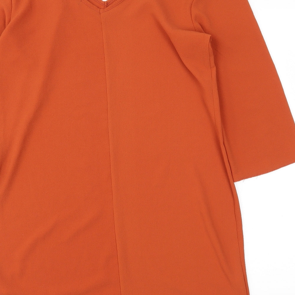 Boohoo Womens Orange Shift Size 10