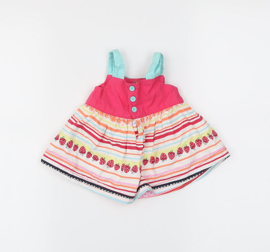 George Boys Pink Striped Trapeze & Swing Size Newborn