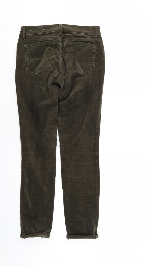 Ann Taylor Womens Green Corduroy Trousers Size 26 in L27 in