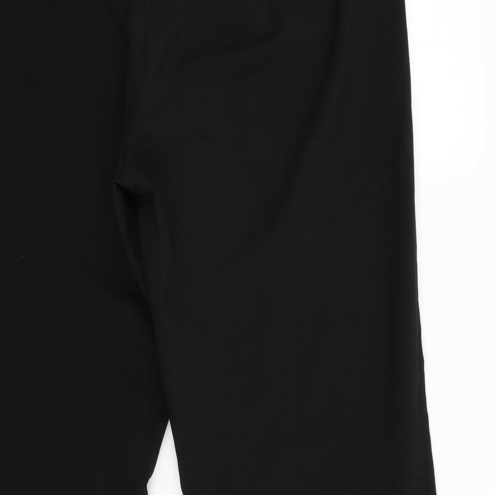 Womens UK Size 16 Debenhams Regular Fit Black Trousers
