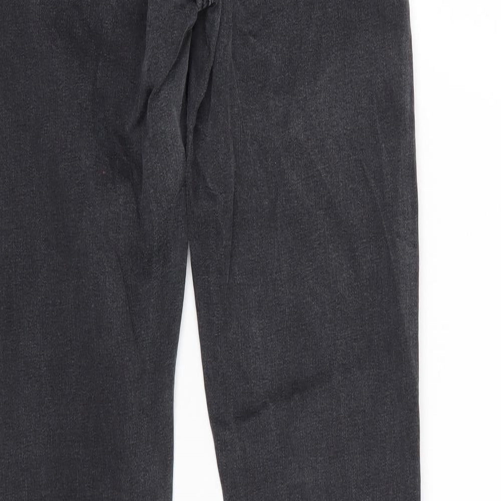 Mens UK Size 28 Top Shop Regular Fit Tapered Black Jeans