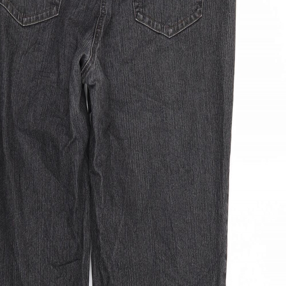 Gerry Weber Womens Black  Denim Straight Jeans Size 34 in L29 in