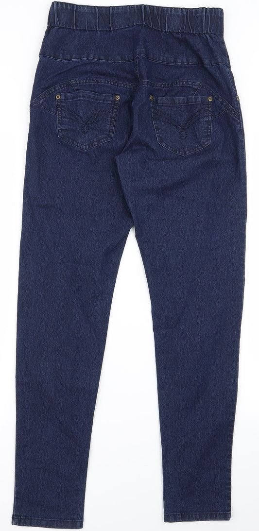 Womens UK Size 30 Preworn Regular Fit Skinny Blue Jeans