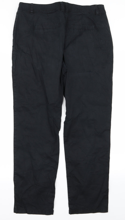 Womens UK Size 34 canda Regular Fit Black Trousers