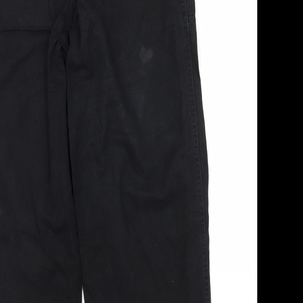 myself Womens Black Trousers Size 30 L24 in