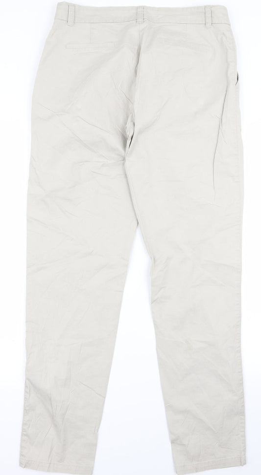 Womens UK Size 38 blue motion Regular Fit Beige Trousers
