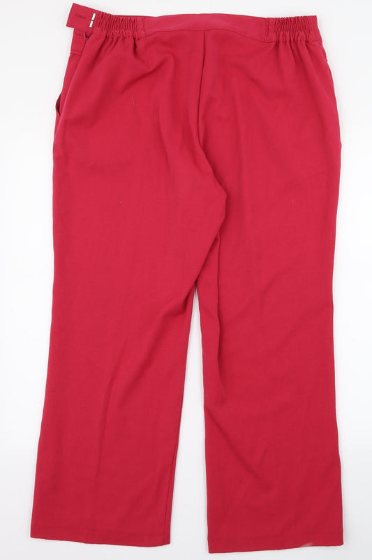 Womens UK Size 10 anna rose Regular Fit Pink Trousers