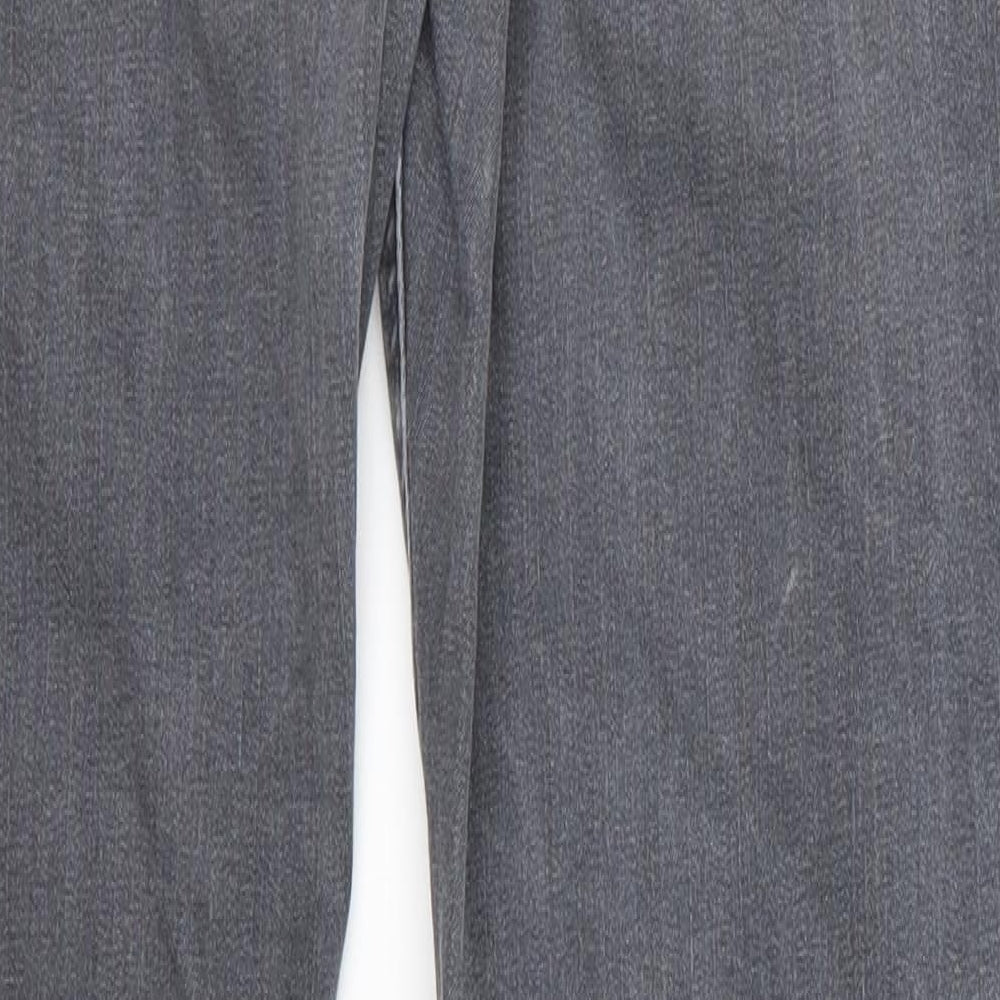 preunna Womens Grey Rayon Skinny Jeans Size 14 L32 in - v