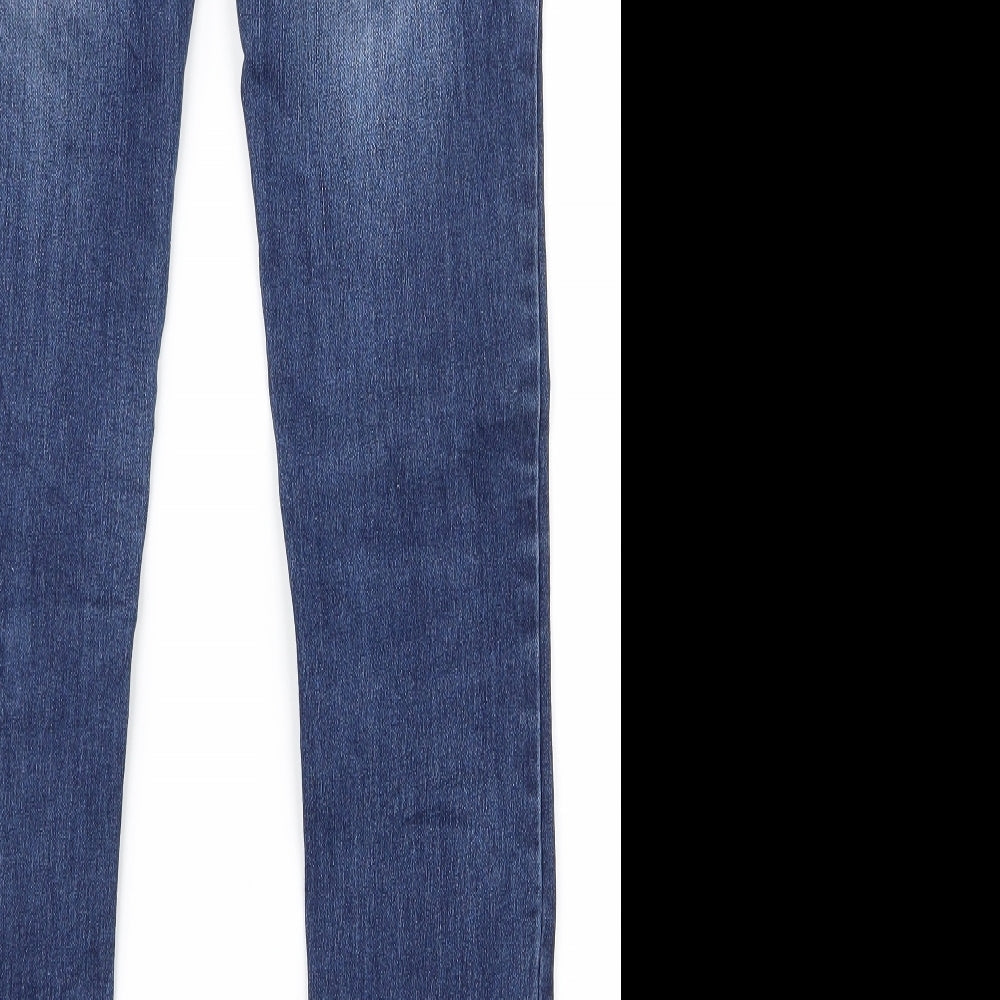 Womens UK Size 38 Preworn Regular Fit Skinny Blue Jeans