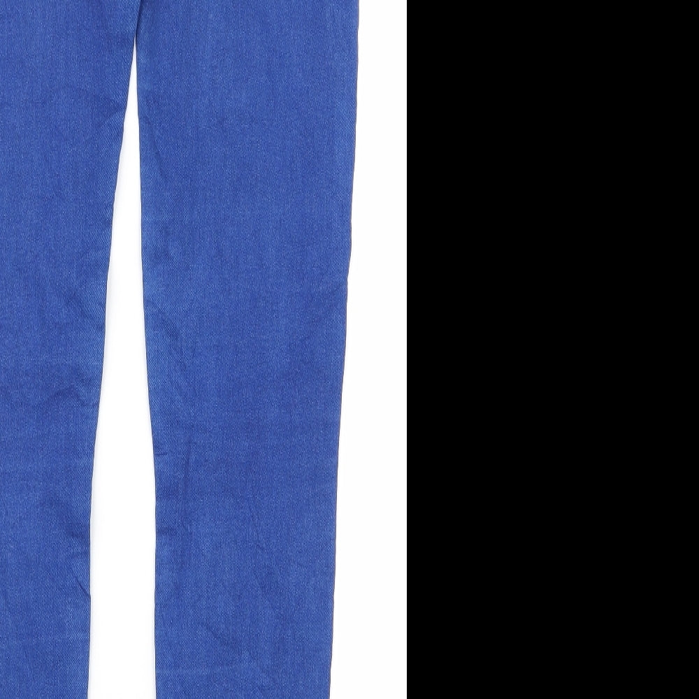 Primark Womens Blue Skinny Jeans Size 10 L28 in