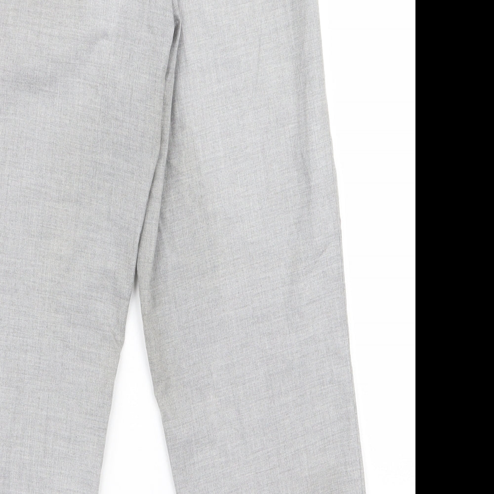 Womens UK Size 30 Preworn Regular Fit Grey Trousers