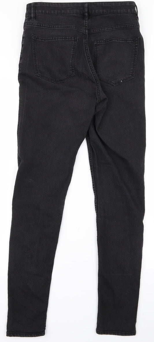 Womens UK Size 10 Divided Regular Fit Skinny Black Jeans