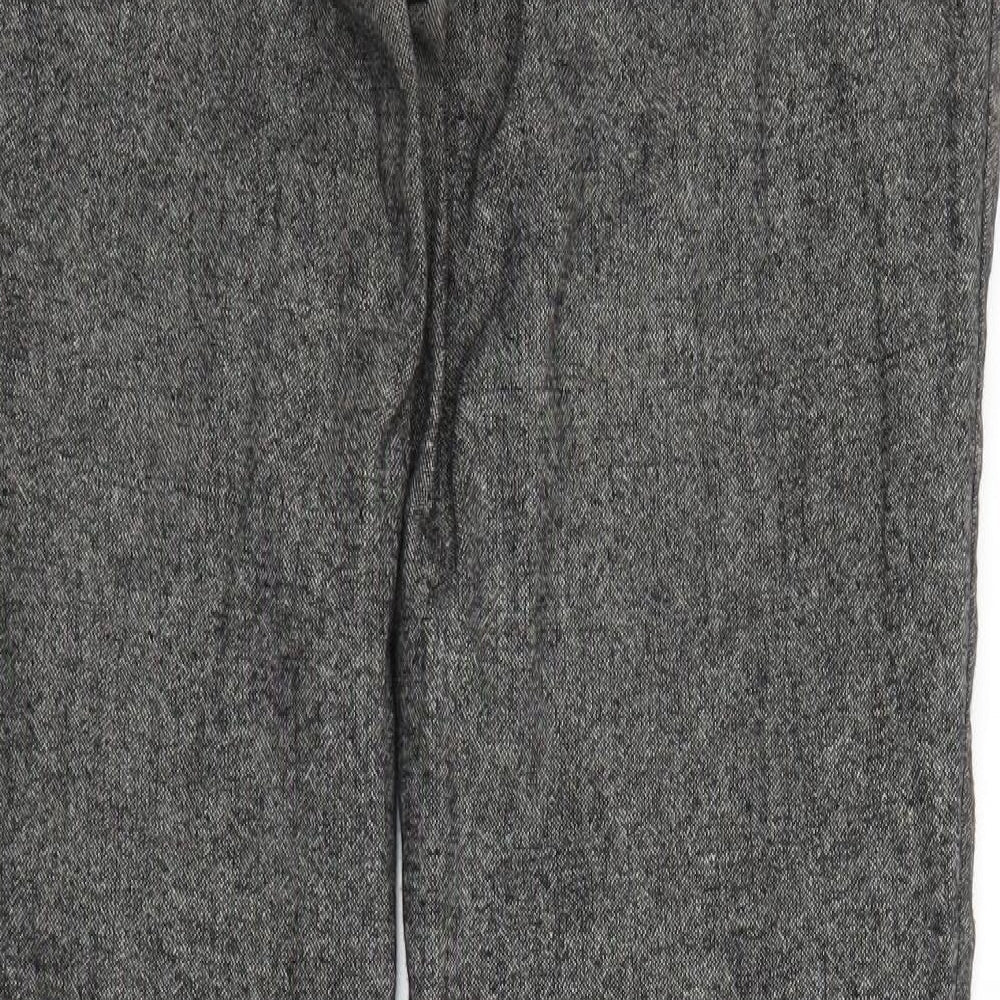 Womens UK Size 34 in H&M Regular Fit Grey Trousers
