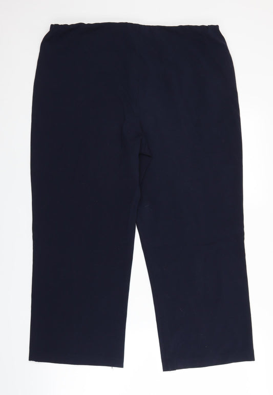 Autonomy Womens Blue Trousers Size 18 L22 in