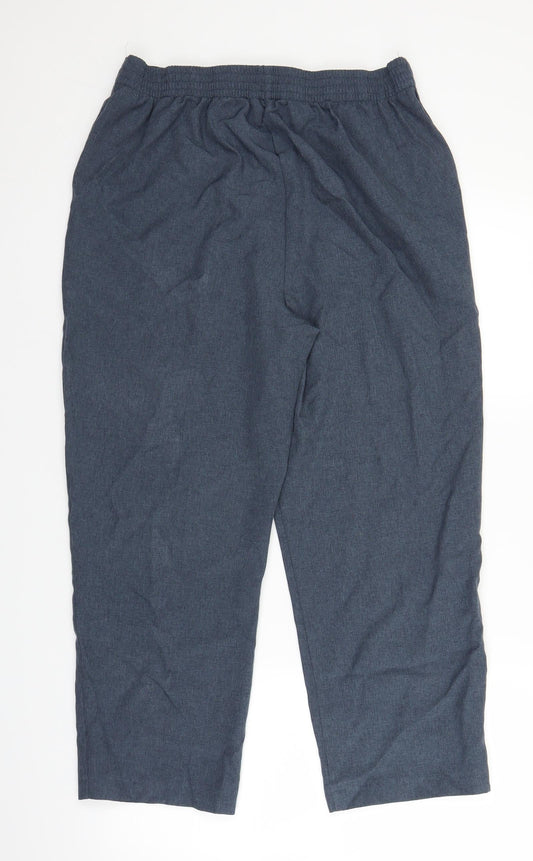 Womens UK Size 14 Bonmarché Regular Fit Blue Trousers