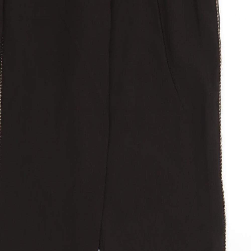 Miss Tic Womens Brown Trousers Size 28 in L30 in