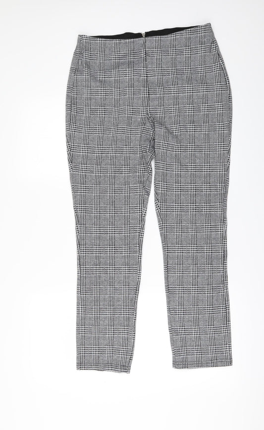 Womens UK Size M H&M Regular Fit Rain Trousers Grey Trousers