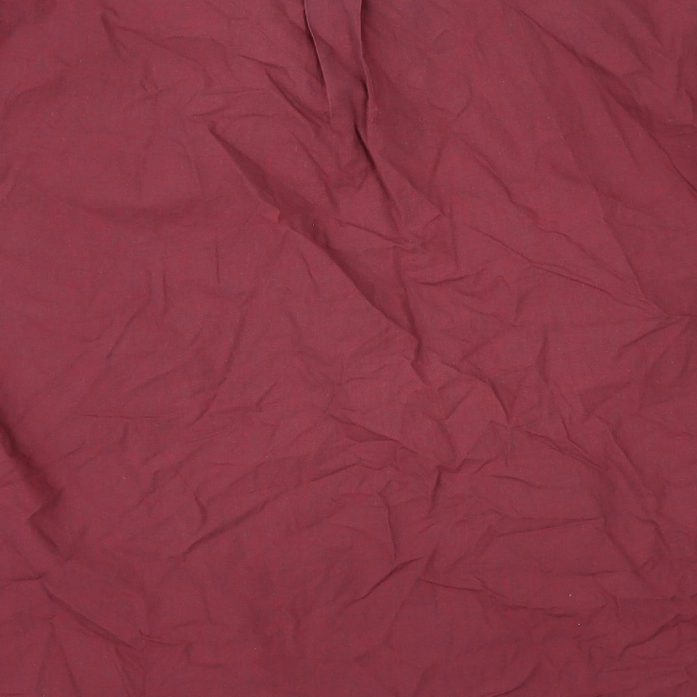 Tom Hagan Mens Red Button-Up Size L