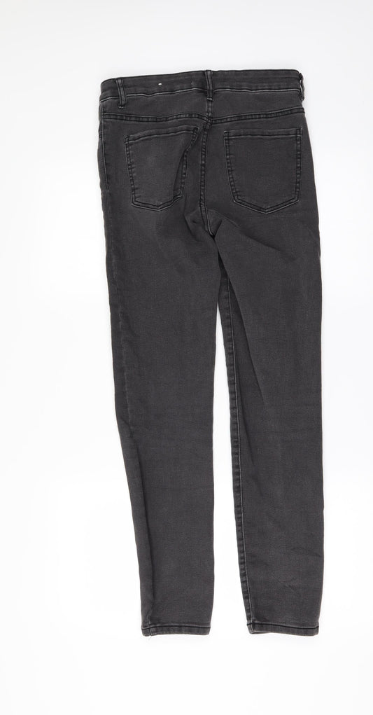 Mango Womens Black  Denim Skinny Jeans Size 8 L28 in