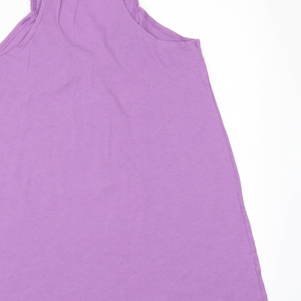 Womens UK Size XS Gap Purple Basic T-Shirt