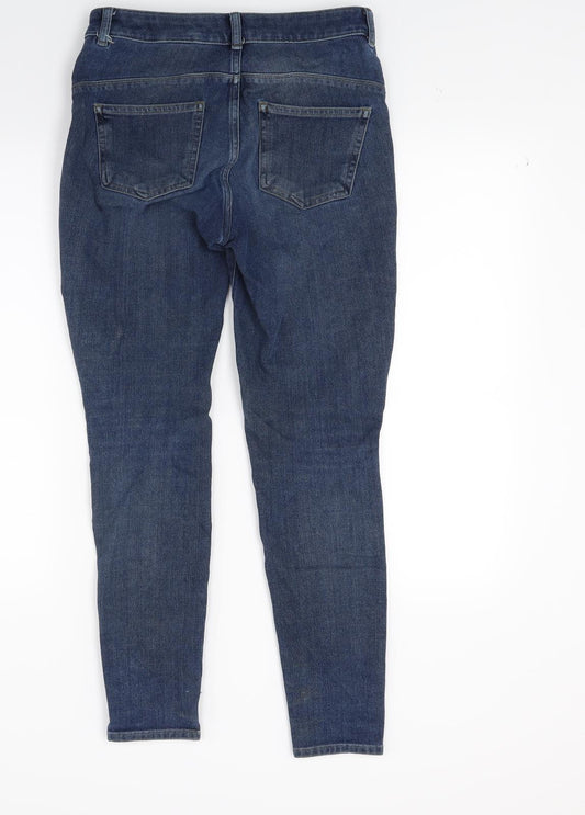 NEXT Womens Blue Denim Skinny Jeans Size 10 L26 in