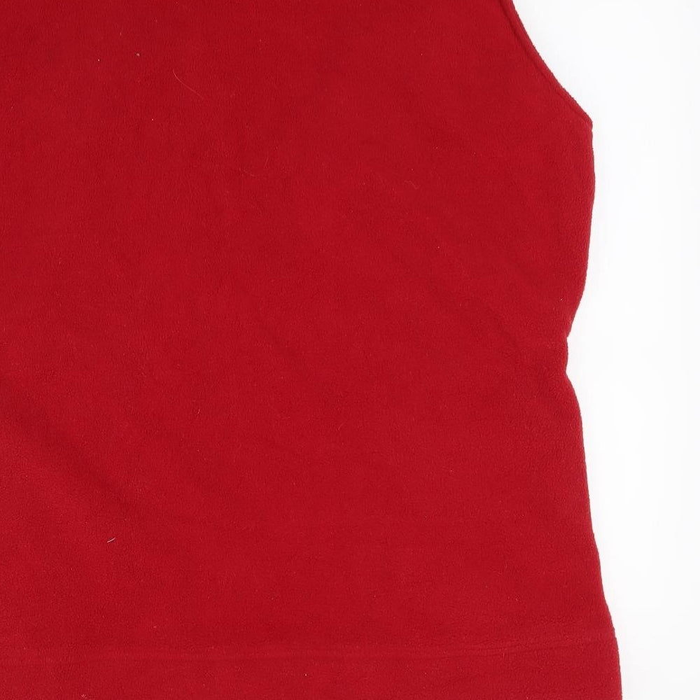 Womens UK Size L isle Red Gilet