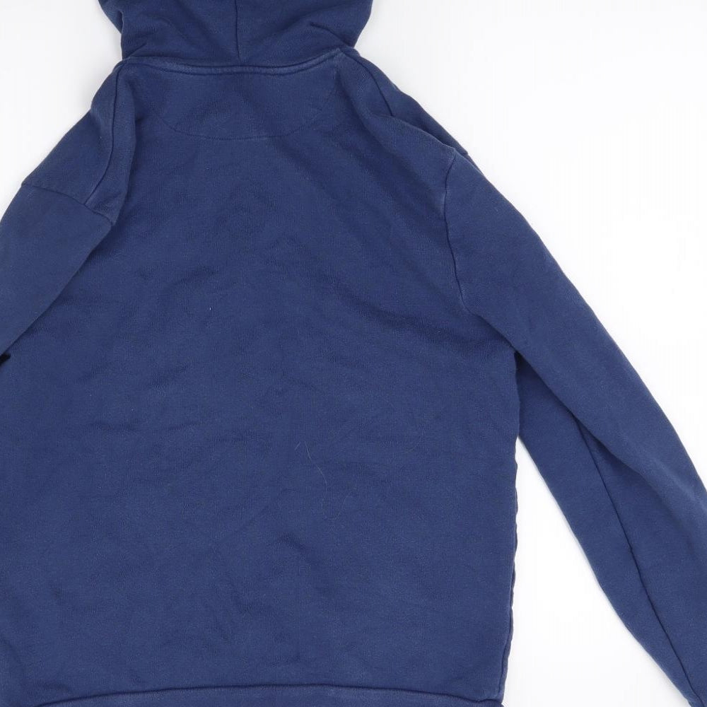 Topman Mens Blue Full Zip Hoodie Size XS
