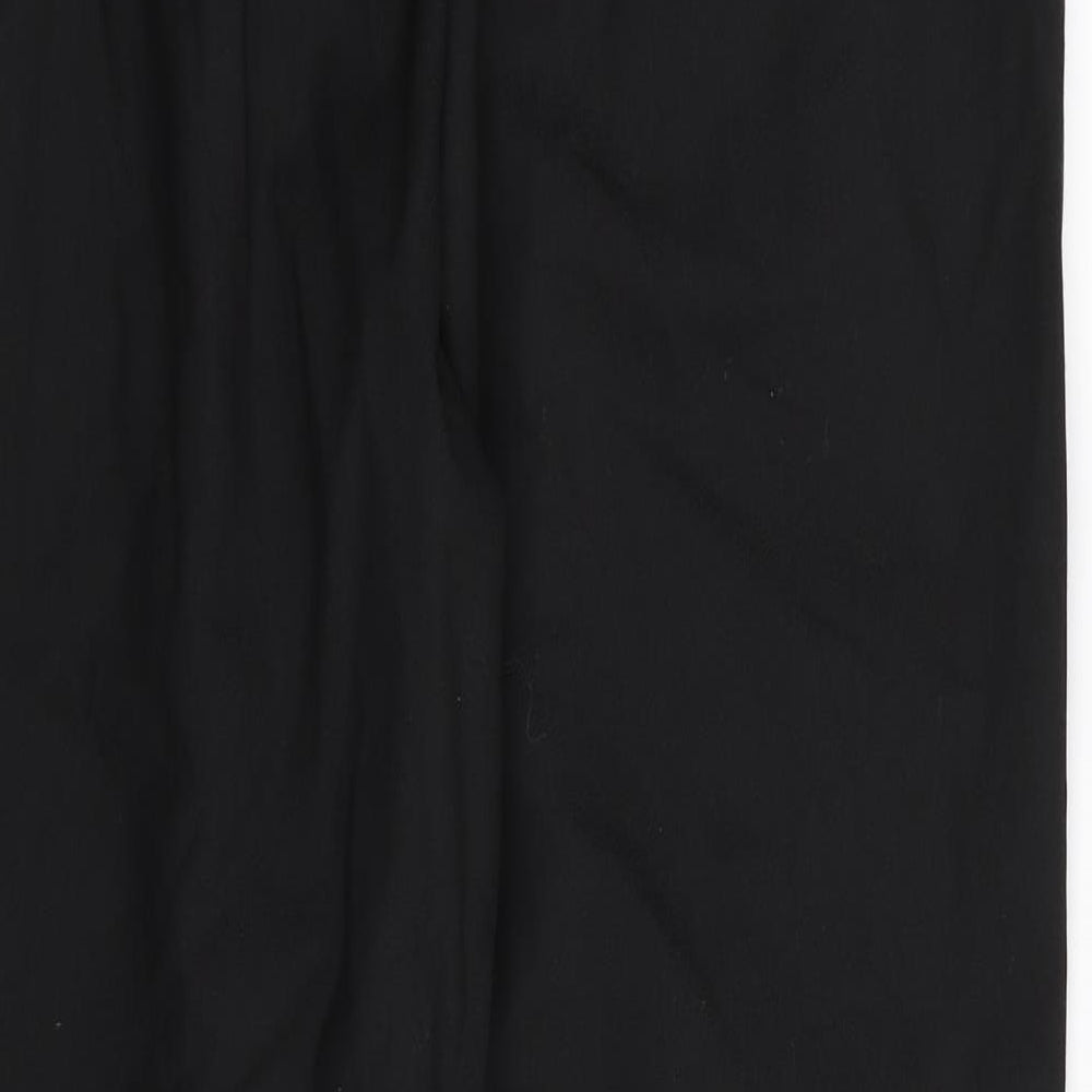 national express Womens Black Trousers Size 16 L29 in