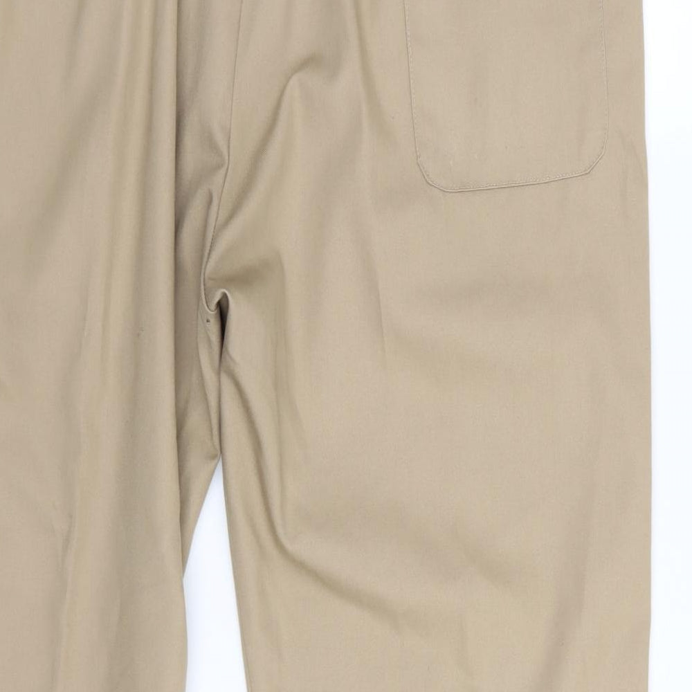 john peck Womens Beige Trousers Size 44 in L28 in