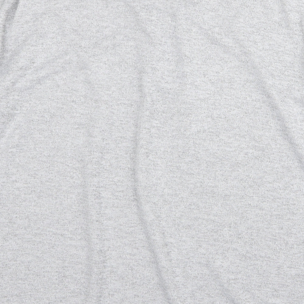 Womens UK Size M Preworn Grey Basic T-Shirt