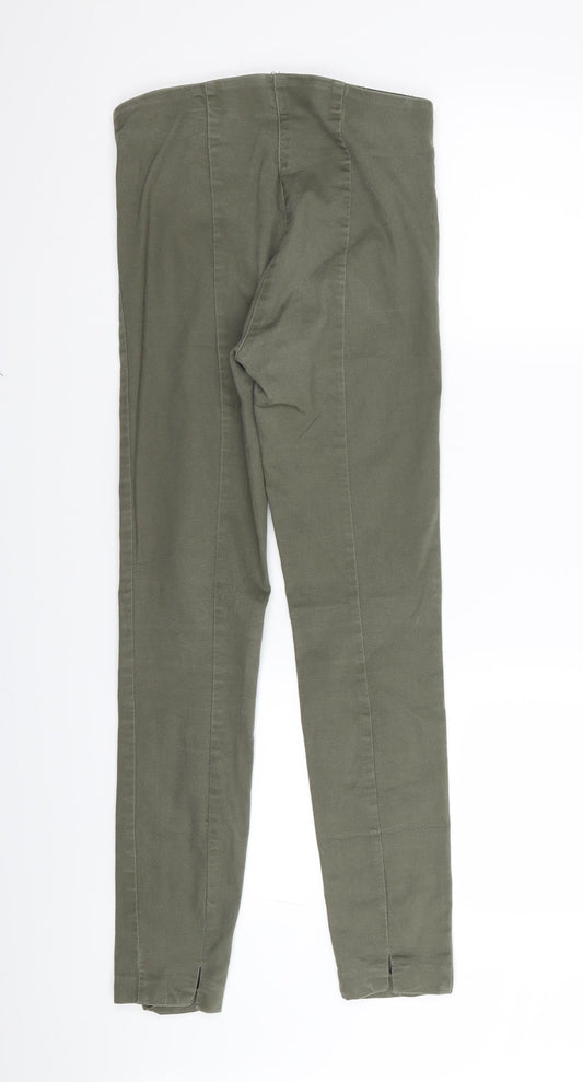 Womens UK Size 8 H&M Regular Fit Green Trousers