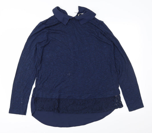 TU Womens Blue Pullover Jumper Size 16