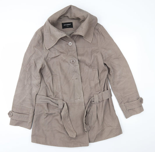 Womens UK Size 14 Atmosphere Brown Overcoat