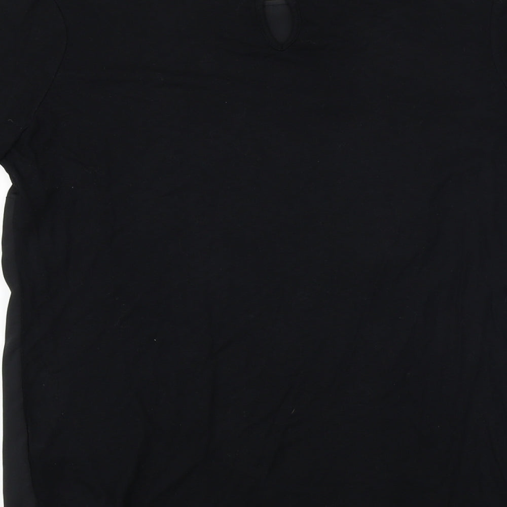 Womens UK Size 6 NEXT Black Basic Blouse