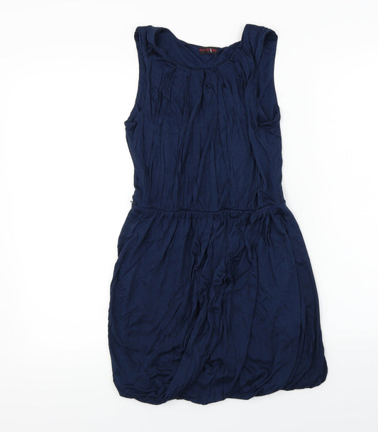 Miss Selfridge Womens Blue Basic Blouse Size 8