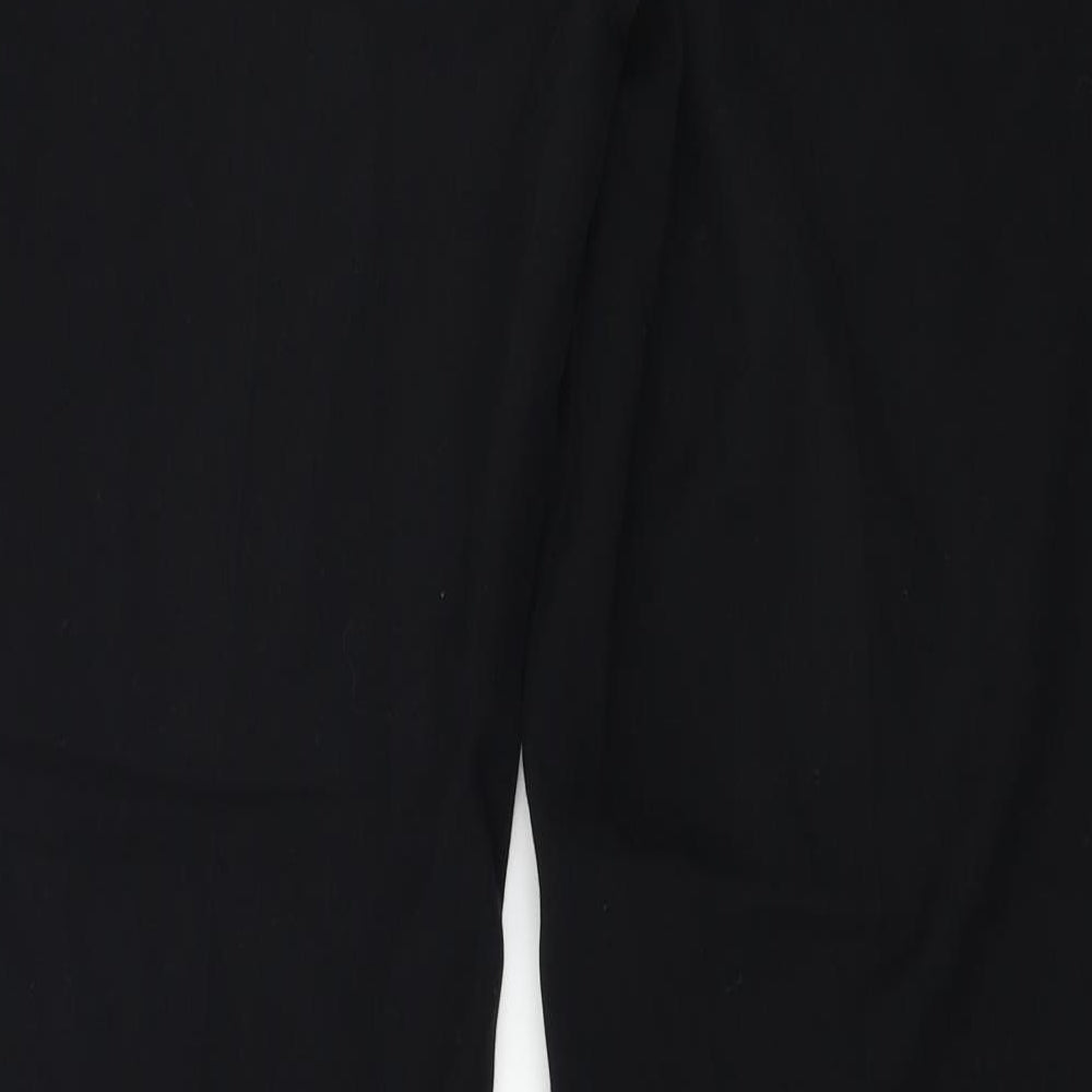 Womens UK Size 14 Marks and Spencer Regular Fit Black Trousers