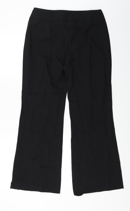 F&F Womens Black Trousers Size 10 L27 in