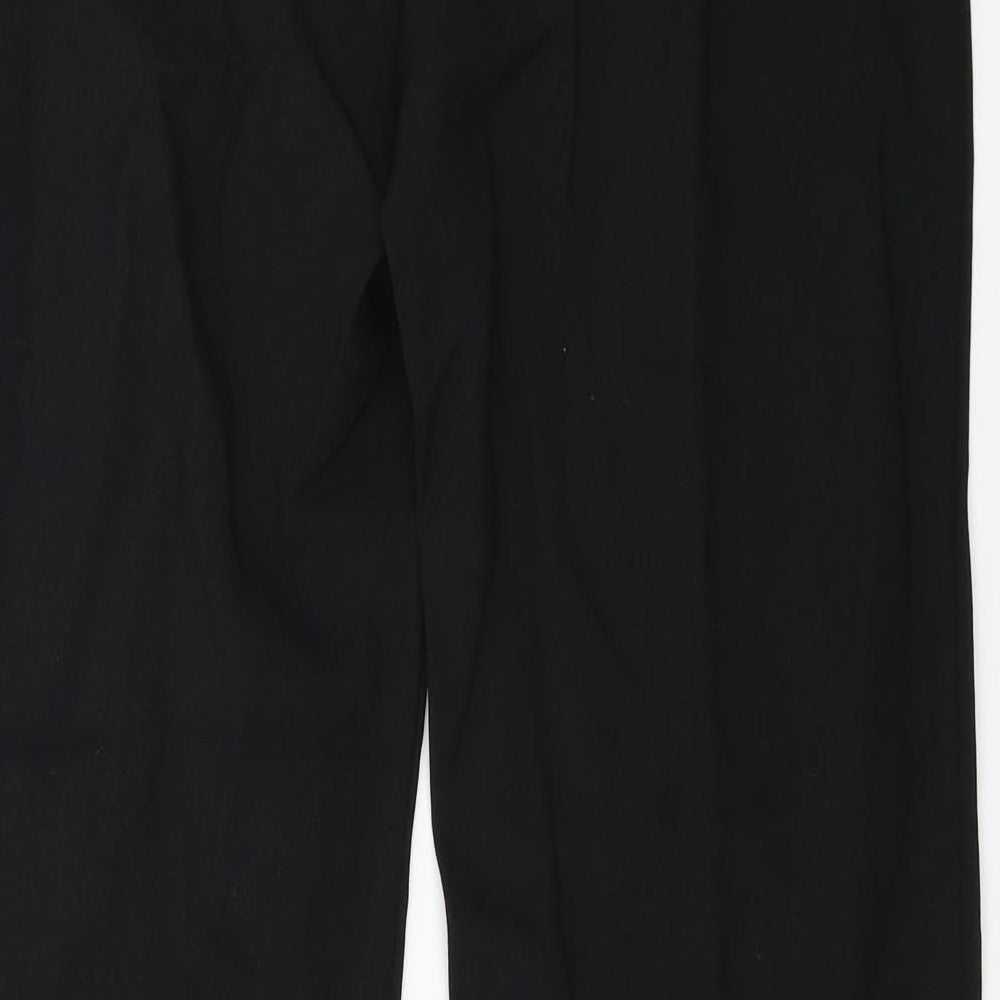 F&F Womens Black Trousers Size 10 L27 in