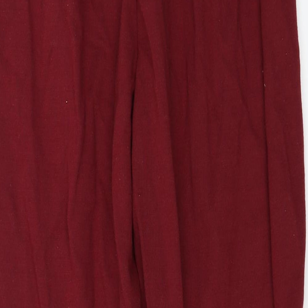 Amber Womens Red Trousers Size 24 in L23 in