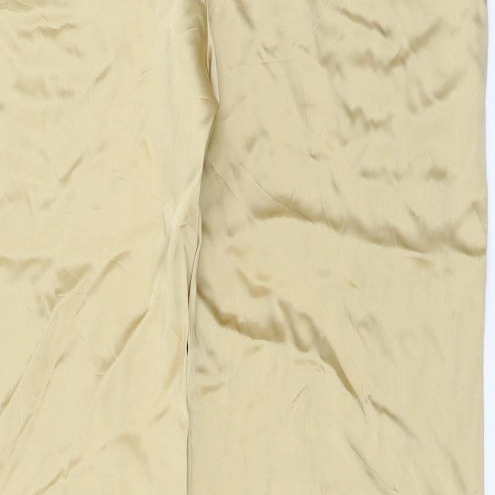 Womens UK Size 16 Episode Regular Fit Yellow Trousers