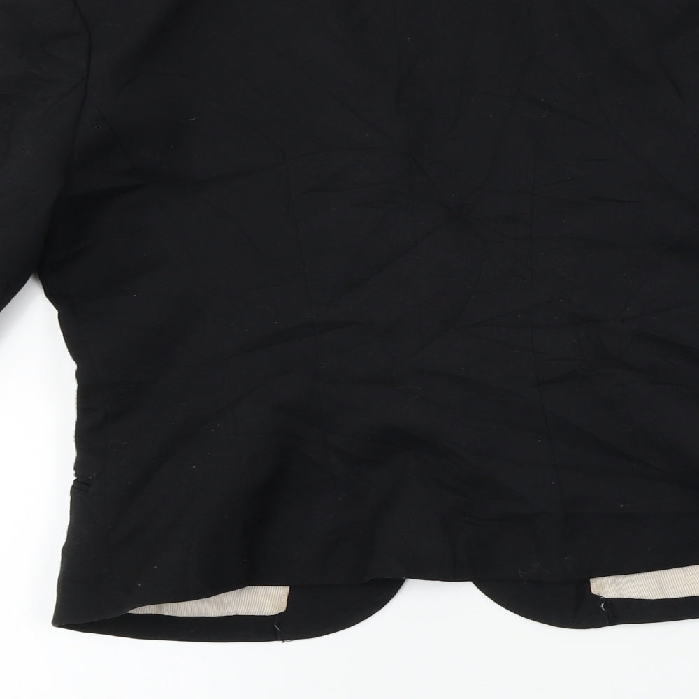 H&M Womens Black Jacket Blazer Size 6