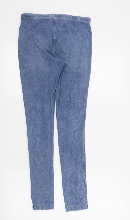 Topshop Womens Blue Skinny Jeans Size 6 L28 in